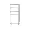 Bathroom shelf 30x83x176cm., silver color
