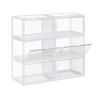 Shoe boxes 6 pcs. up to size 46, transparent