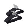 Clothes hangers 50pcs, black/silver color