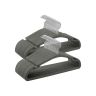 Set of 50 clothes hangers, gray