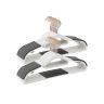 Plastic hanger set 30 pcs., dark gray