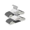 Plastic hanger set 50 pcs., white/gray