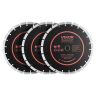 Diamond saw blades VEVOR 306JP, 3 pcs, black/orange