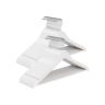 Wieszaki na ubrania SONGMICS CRW030W02, 30 szt., białe, 43 × 21 cm