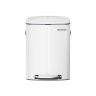 Trash can 40 liters (2 x 20 L) white