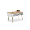 Stolik kawowy w stylu skandynawskim Sandi 90x55x50cm, kolor naturalnego drewna