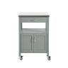 Kitchen cabinet on wheels 60x44x92cm., gray/silver color