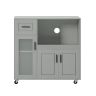 Kitchen cabinet 89x40x89cm., gray/black