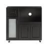Kitchen cabinet 88.5x40x89cm., black