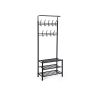 Metal clothes rack, black