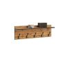 Stylish clothes rack Andy 100x30x16 cm, natural wood color with black edges