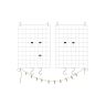 Hanging wall grids for hanging photos/jewelry, 2 pcs. LPP01W