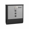 Mailbox with newspaper compartment and house number holder
