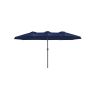 Parasol ogrodowy 245x460x270cm, czarno-granatowy