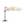 Adjustable umbrella 300 x 300 cm, beige