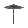 Parasol ogrodowy 270x240cm, ciemnoszary/czarny