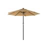 Parasol Ø 270 cm z oświetleniem solarnym LED
