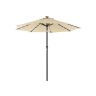 Parasol z oświetleniem LED zasilanym energią słoneczną 270 cm