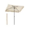 Parasol ogrodowy 245x230cm, kremowo-czarny