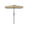 Parasol stojący prostokątny 200 x 150 cm ze stelażem, jasnobrązowy