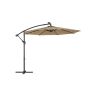 Parasol ogrodowy 300x300cm, beżowo-czarny