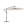 Parasol ogrodowy 300x300cm, beżowo-czarny