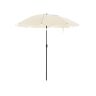 Parasol plażowy beżowy, średnica 160 cm