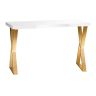 Beauty table Momo 04, White/gold