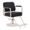 Fotel fryzjerski hydrauliczny Omega Aurora, czarny, 49-59 cm