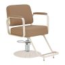 Fotel fryzjerski hydrauliczny Omega Aurora, beżowy, 49-59 cm