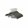Set of trousers hangers, 12 pcs., grey
