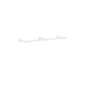 Wall-mounted clothes rack 30x170x7cm., white