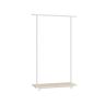Clothes rack 35x98.5x160.3cm., white/light brown