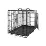 Metal two-door dog cage 122 x 74.5 x 80.5 cm, black