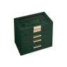 Jewelry box with drawers, green