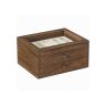 Jewelry box with brown glass lid