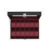 Watch box 20.2x30.2x7.8cm., red/black