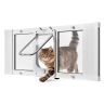 Drzwiczki dla kota na okno VEVOR SKT-06, 4 tryby zamykania, 1016 × 388 × 40 mm