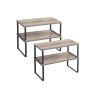 Set of 4 spice racks, grey/black