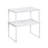 Set of 2 kitchen shelves, white