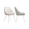 Bar stool set 61x56x81.5cm., white