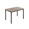 Dining table 70x110x77cm., light brown/black