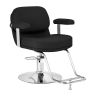 Fotel fryzjerski Omega Astra, hydrauliczny 50–60 cm, czarny