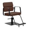 Barber chair Gabbiano Porto-BM, hydraulic, Brown
