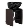 Hairdresser washing station Omega Nautica, Black and brown