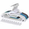 Clothes hangers, plastic, 50 pcs, different colors