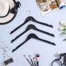 Clothes hangers with notches 20pcs, black