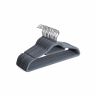 Velvet hangers 20 pcs., light gray