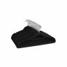 Velvet hangers 20 pcs., black