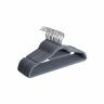Velvet hangers 50 pcs., light gray